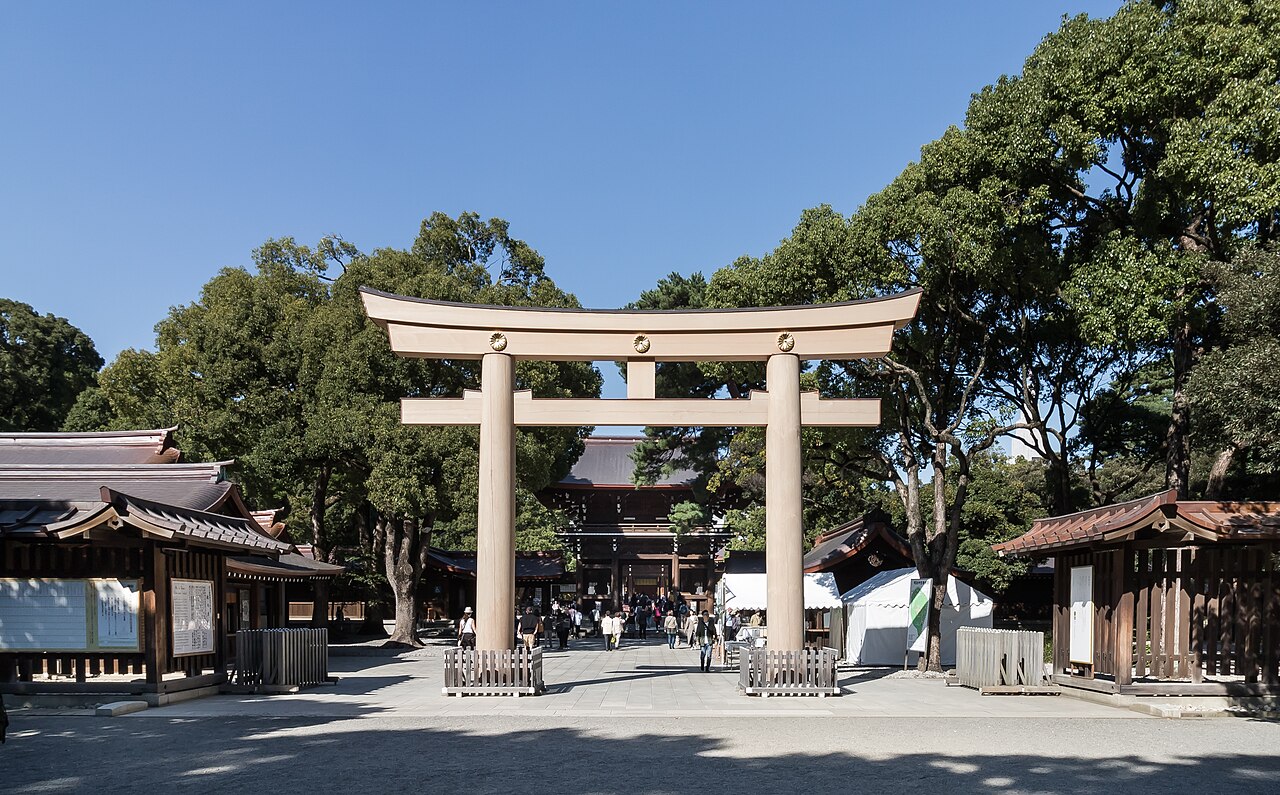 东京明治神宫的鸟居